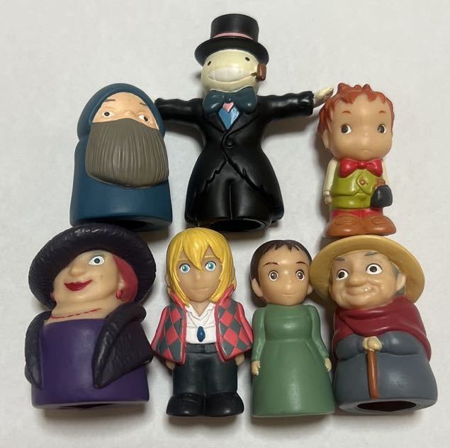 最終価格】ハウルの動く城 ジブリ 指人形 ソフビ セット やや傷や汚れ