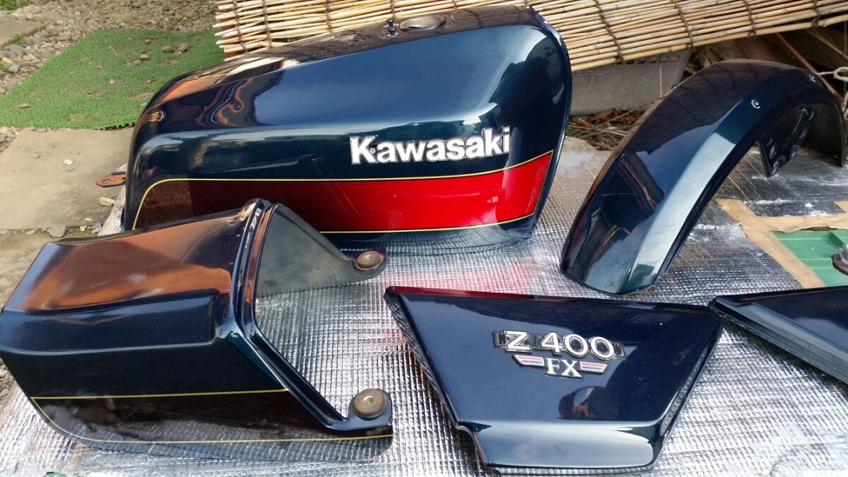 当時 Z400FX タンク E4 ルミナスガンブルー