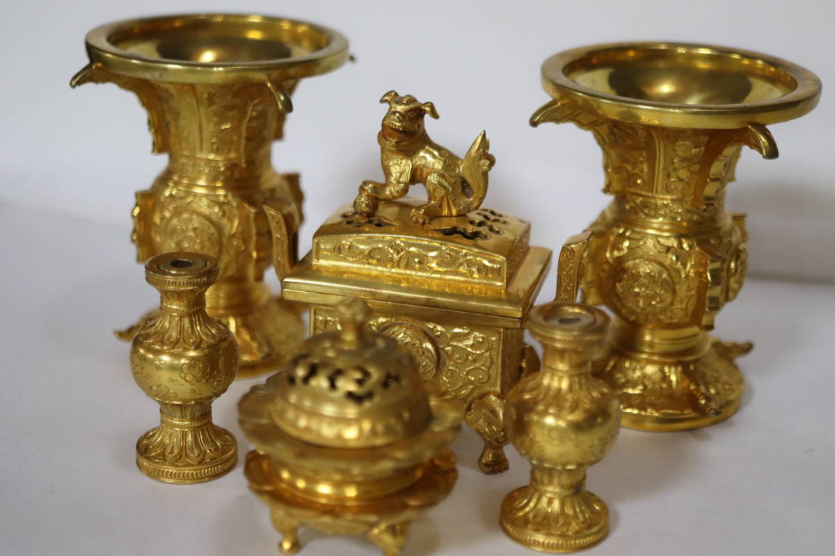 銅製筒、昭和15年仏具