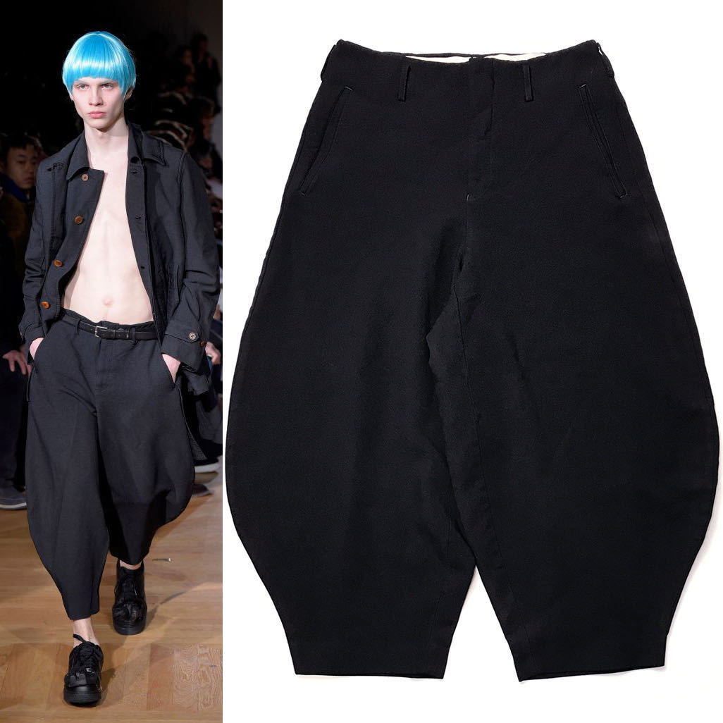 ブラック コムデギャルソン 寅壱 パンツ ポリ縮｜ファッション BLACK