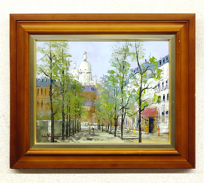 黒沢久 バリの並木路 油絵 黒沢久 バリの並木路 油絵 黒沢久 バリの