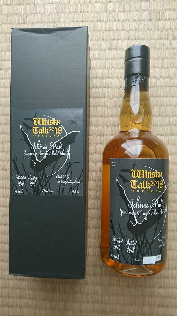 ウイスキートーク福岡】イチローズモルト月と失われゆく動物チチブコウモリ