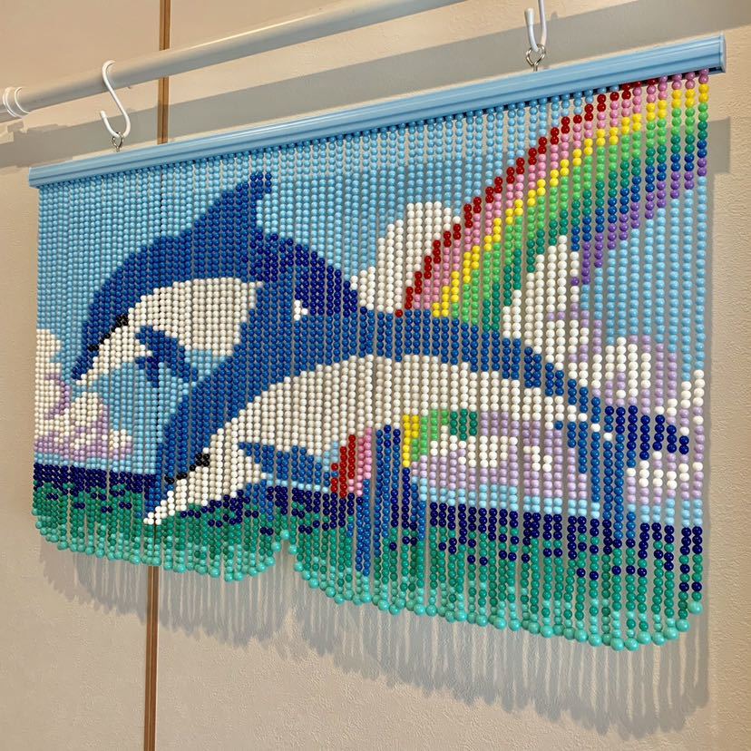 スキルスクリーン 玉のれん 珠のれん のれん 手作りキット 手芸 ビーズ