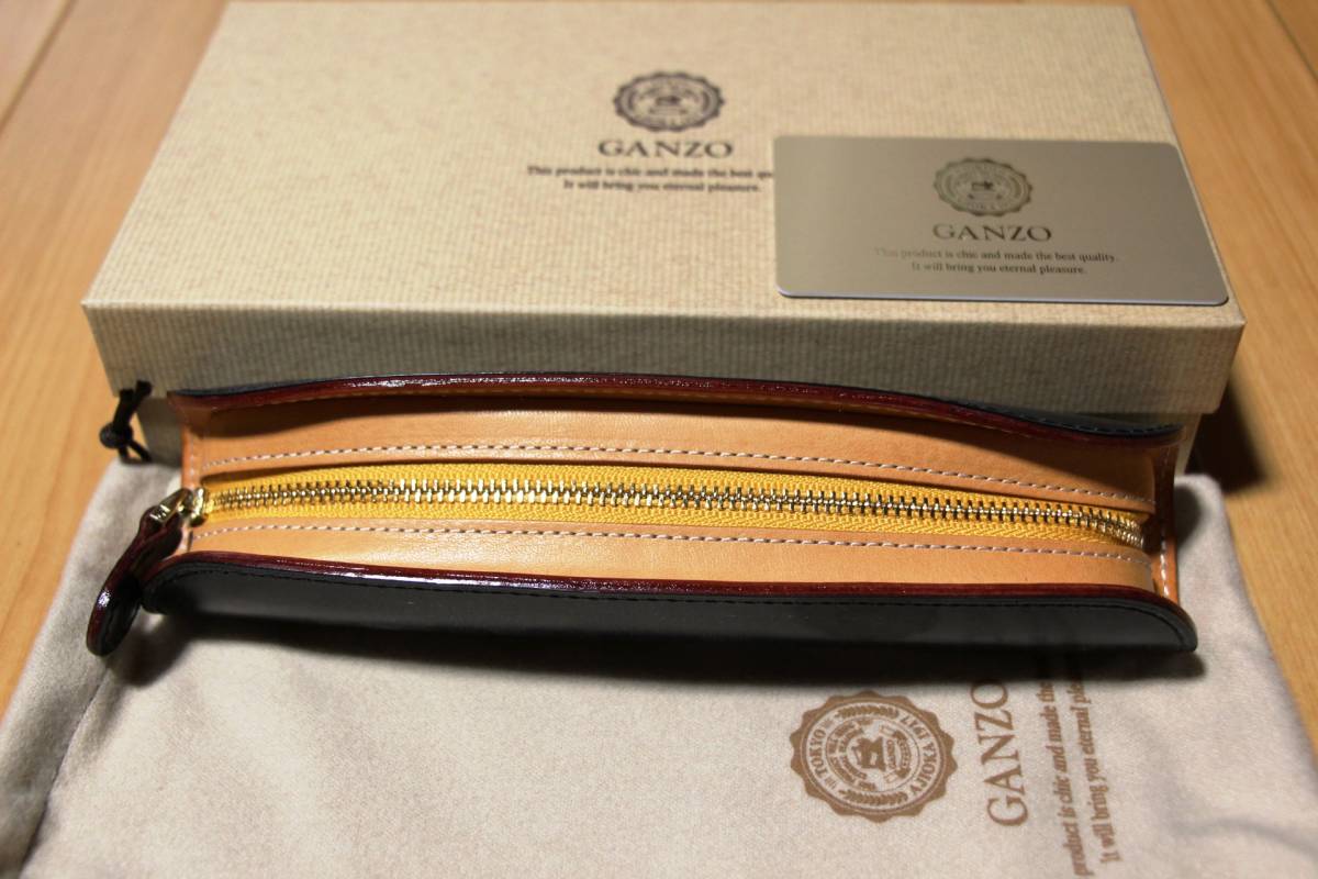 GANZO】 THIN BRIDLE (シンブライドル) ネイビー GANZO シンブライドル