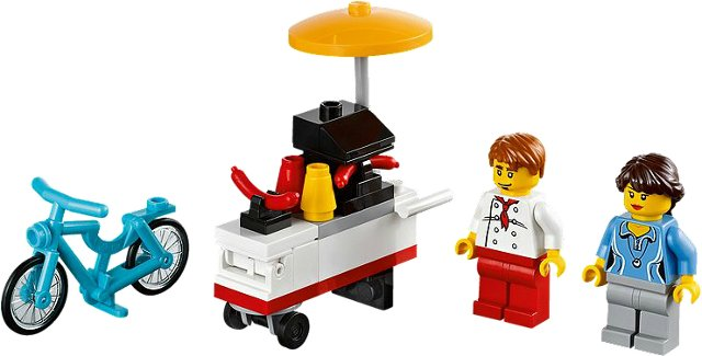 Hot Dog Cart polybag : Set 40078-1 | BrickLink