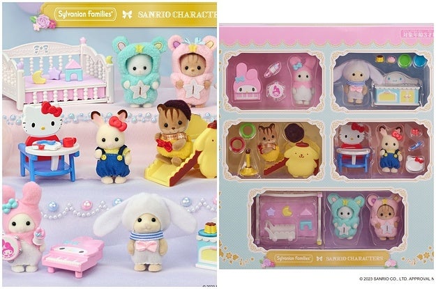 サンリオ シルバニアファミリー 赤ちゃんとなかよし家具セット sanrio