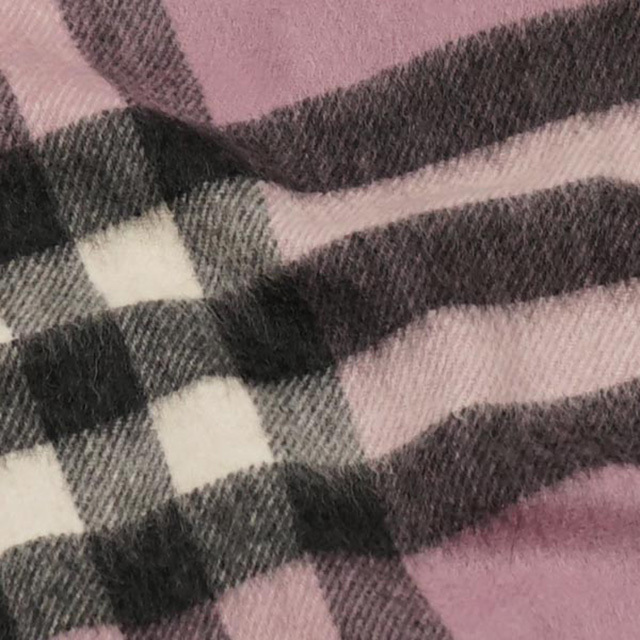 バーバリー BURBERRY マフラー ピンク チェック レディース カシミア