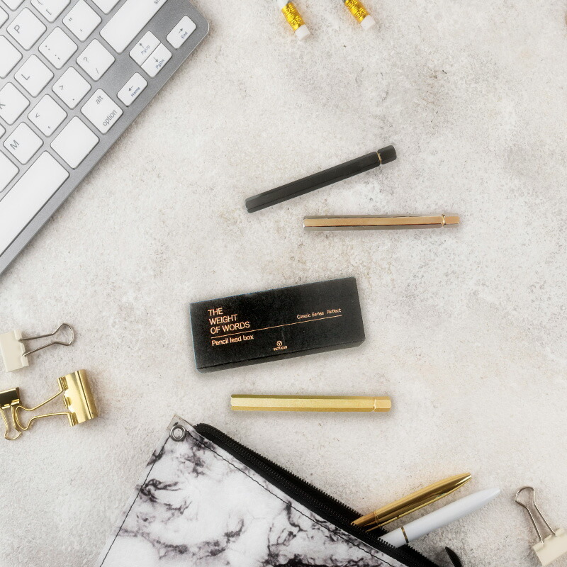 名入れ無料】Y-studio シャープ芯ケース 物外 シルバー 銀 シャー芯