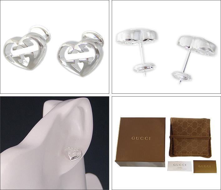 グッチ GUCCI ピアス Gロゴ オープンハートピアス イヤリング GUCCI