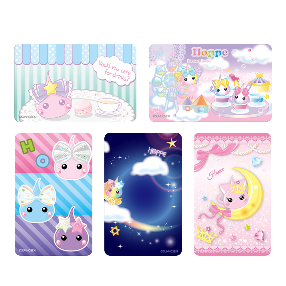 メール便配送】ほっぺちゃん レンチキュラー ステッカー 5種 サン宝石