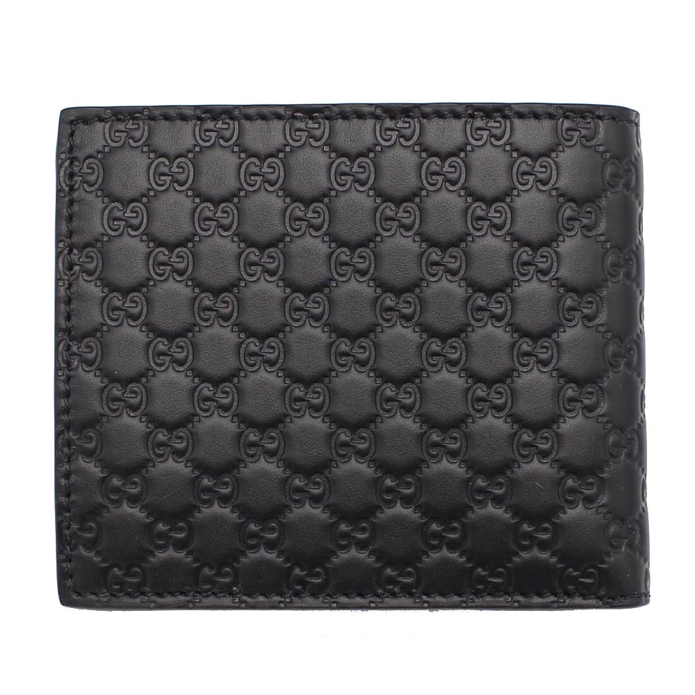 さ*ん様 即決￥20600 GUCCI 二つ折り財布 ブラック レザー グッチ