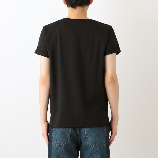 サンローランパリ Tシャツ トップス ロゴ ブラック メンズ SAINT