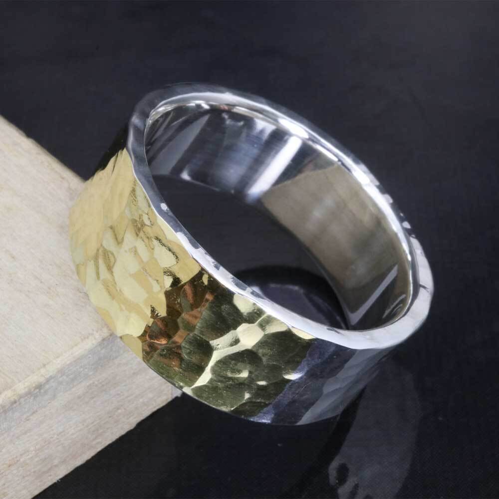 K24 純金 槌目リング 4.67g指輪 リング 刻印あり ハンドメイド K24