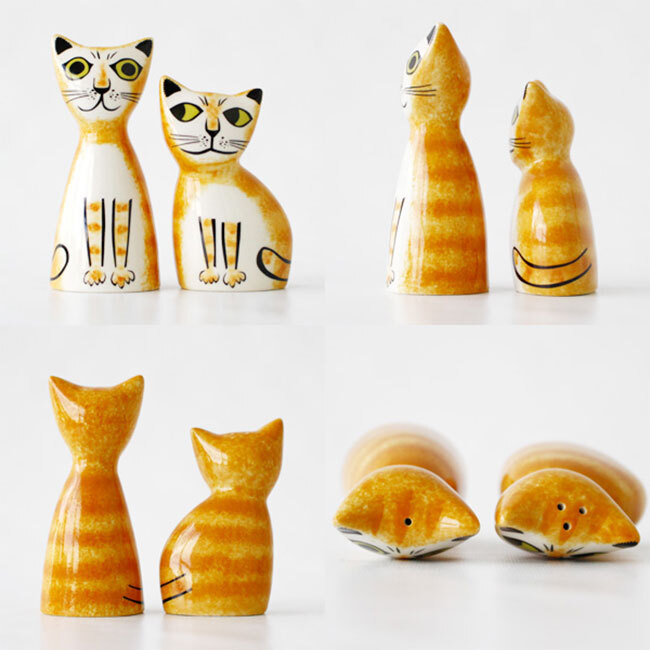 HannahTurner ソルト＆ペッパー キャット[塩コショウ入れ おしゃれ 塩