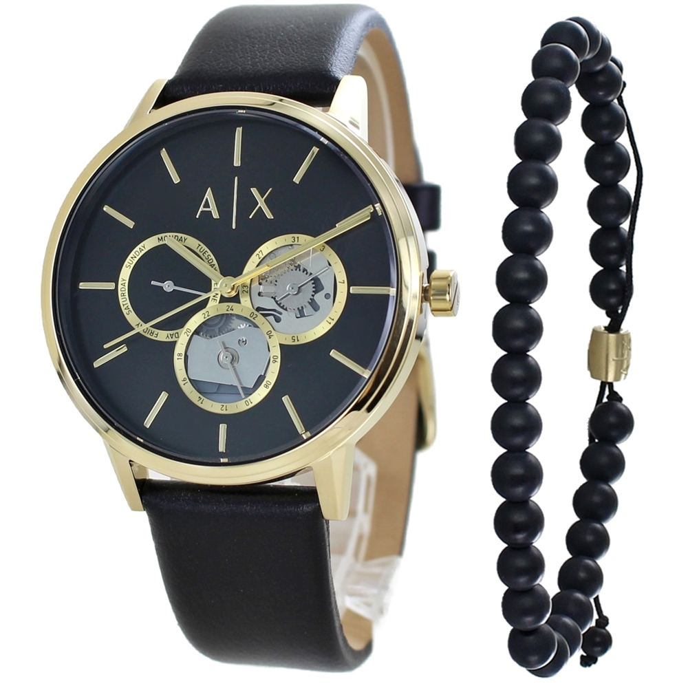 アルマーニエクスチェンジ メンズ 父の日 腕時計 手表 ＆ オニキス