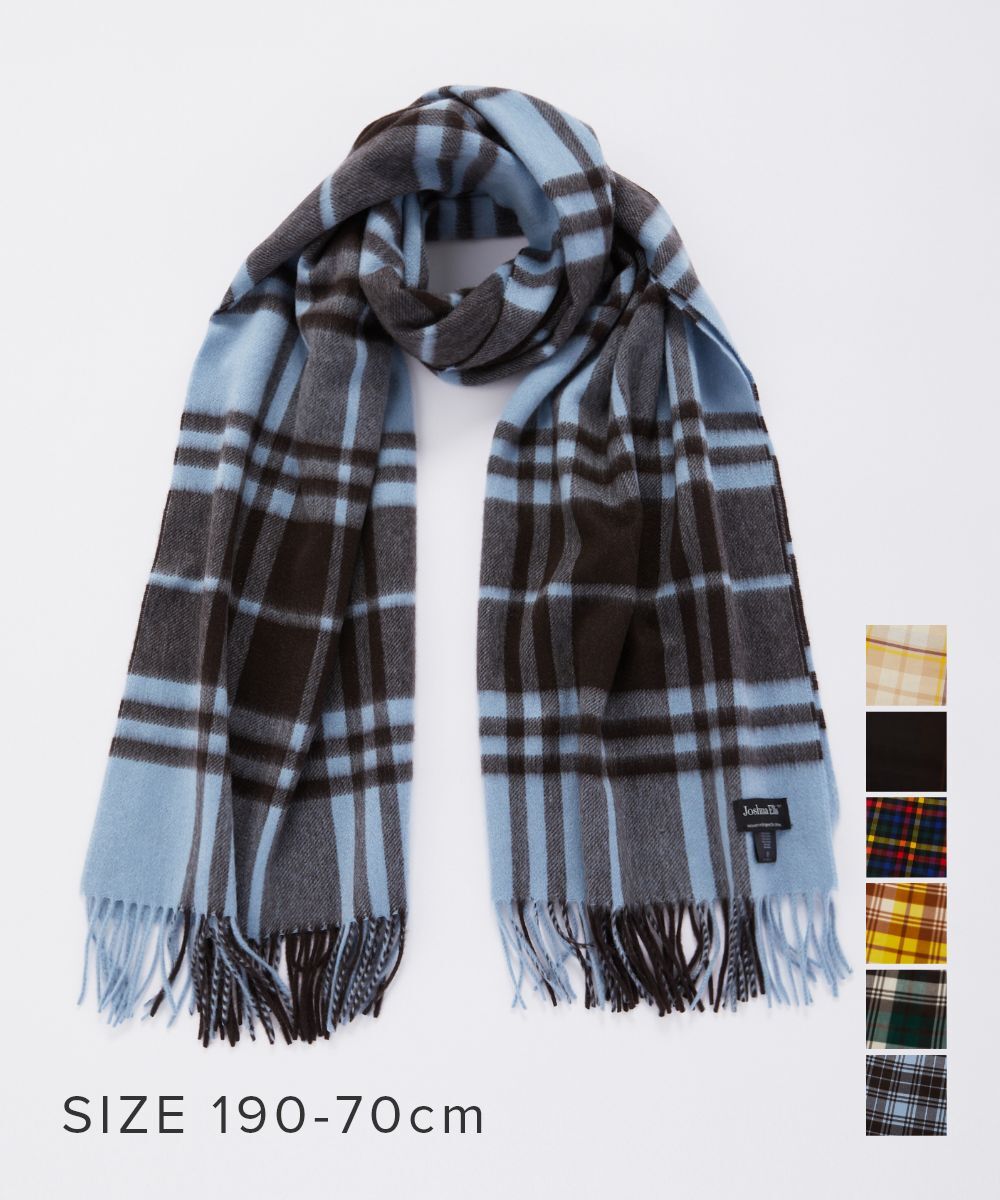 ジョシュアエリス Joshua Ellis マフラー メンズ レディース 70×190