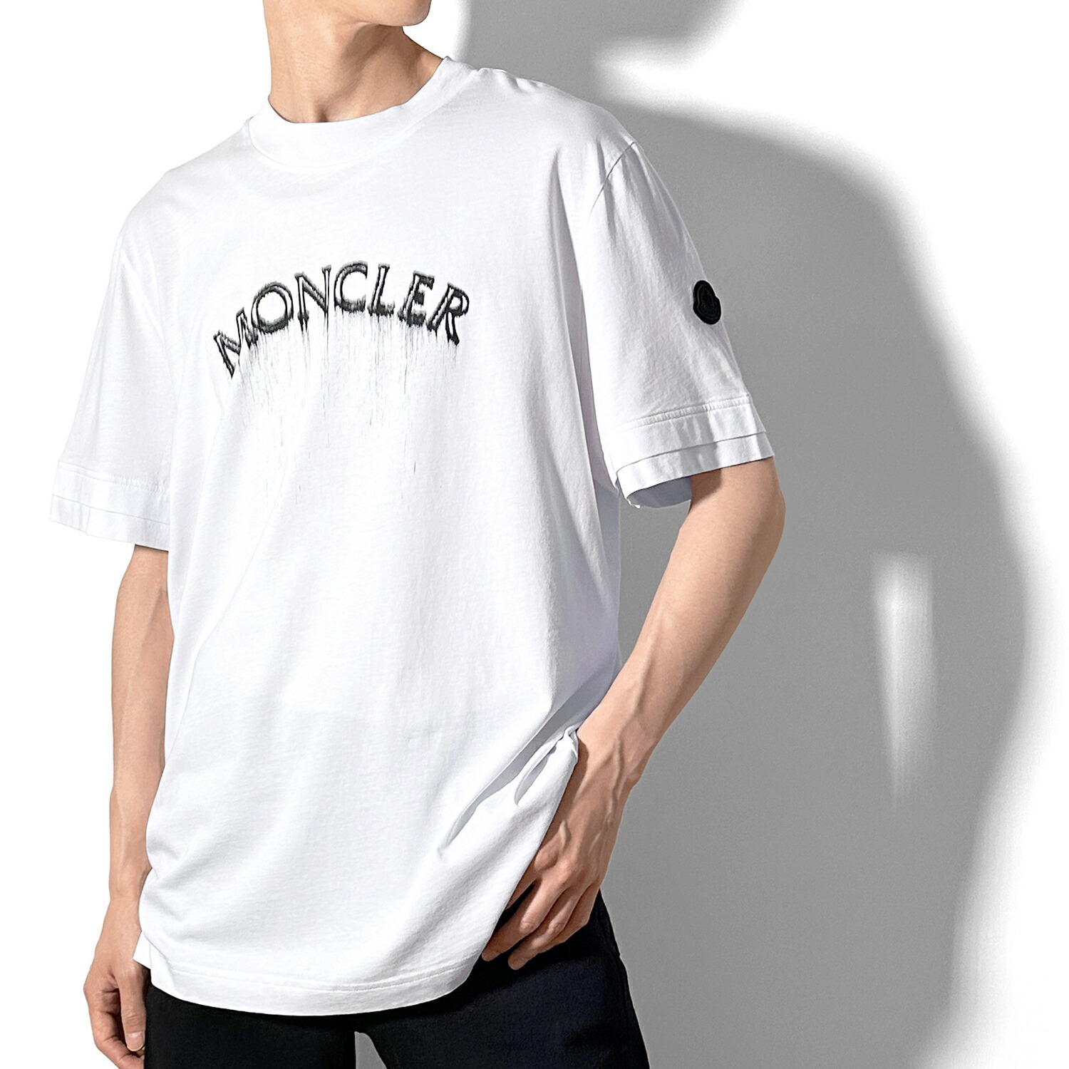 モンクレール MONCLER MAGLIA T-SHIRT ロゴプリントTシャツ クルー