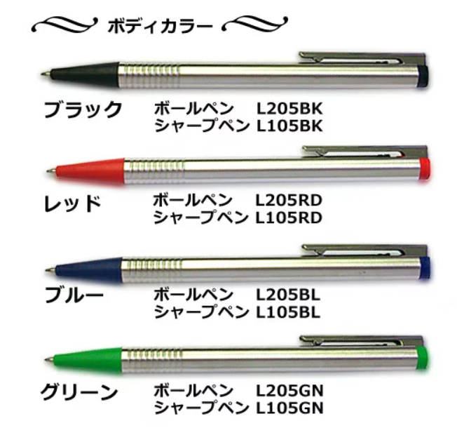名入れ ラミー ロゴステンレス ボールペン シャープペンシルセット