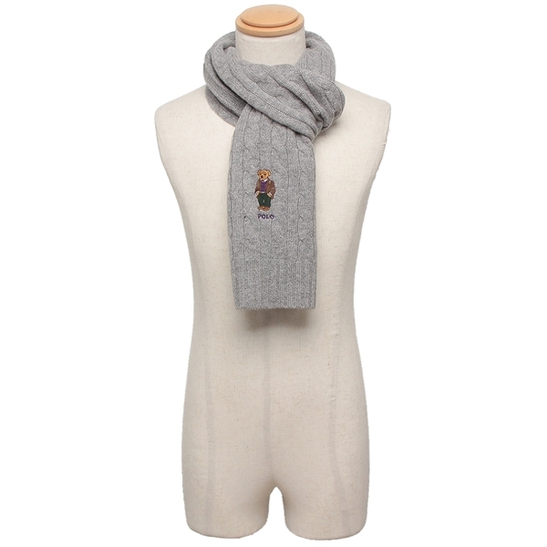 ポロラルフローレン マフラー グレー メンズ レディース ユニセックス