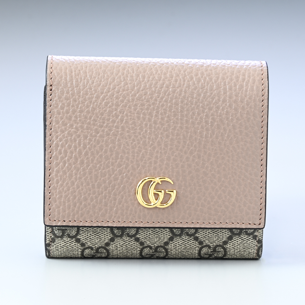 グッチ GUCCI 二つ折り財布 ミニ財布 レディース プチ マーモント