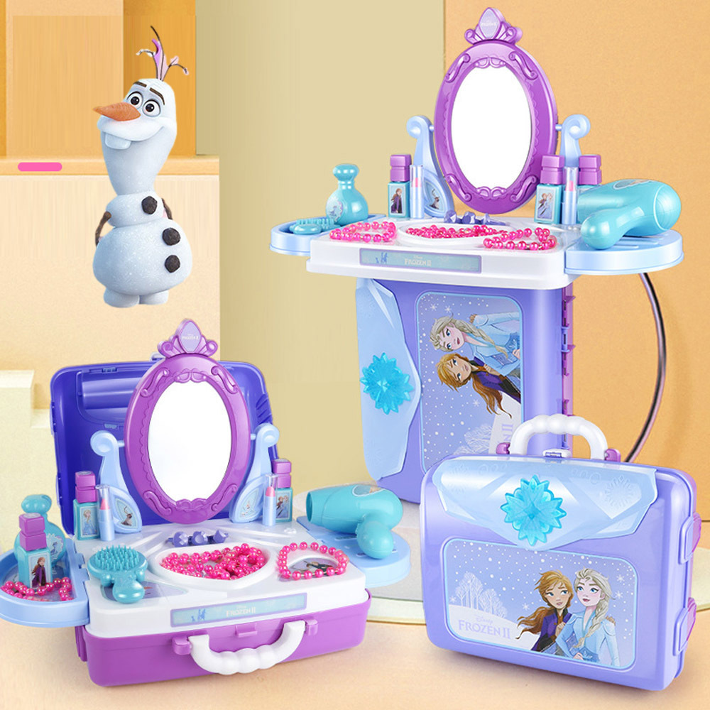 DIY 知育玩具 2WAY アナと雪の女王 キッズ お化粧セット メイクセット
