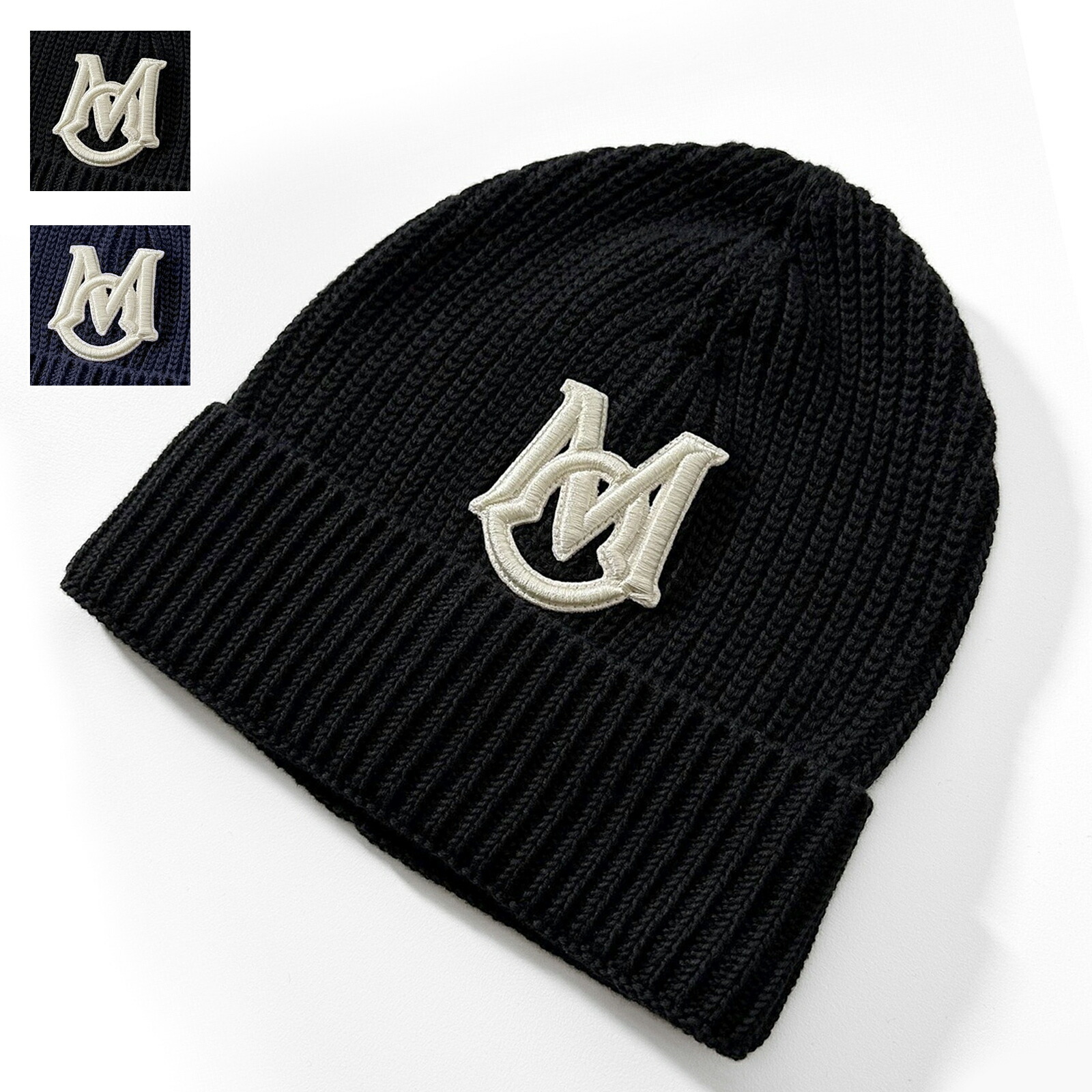 MONCLER モンクレール ニット帽 モンクレール ニット帽子 ブラック