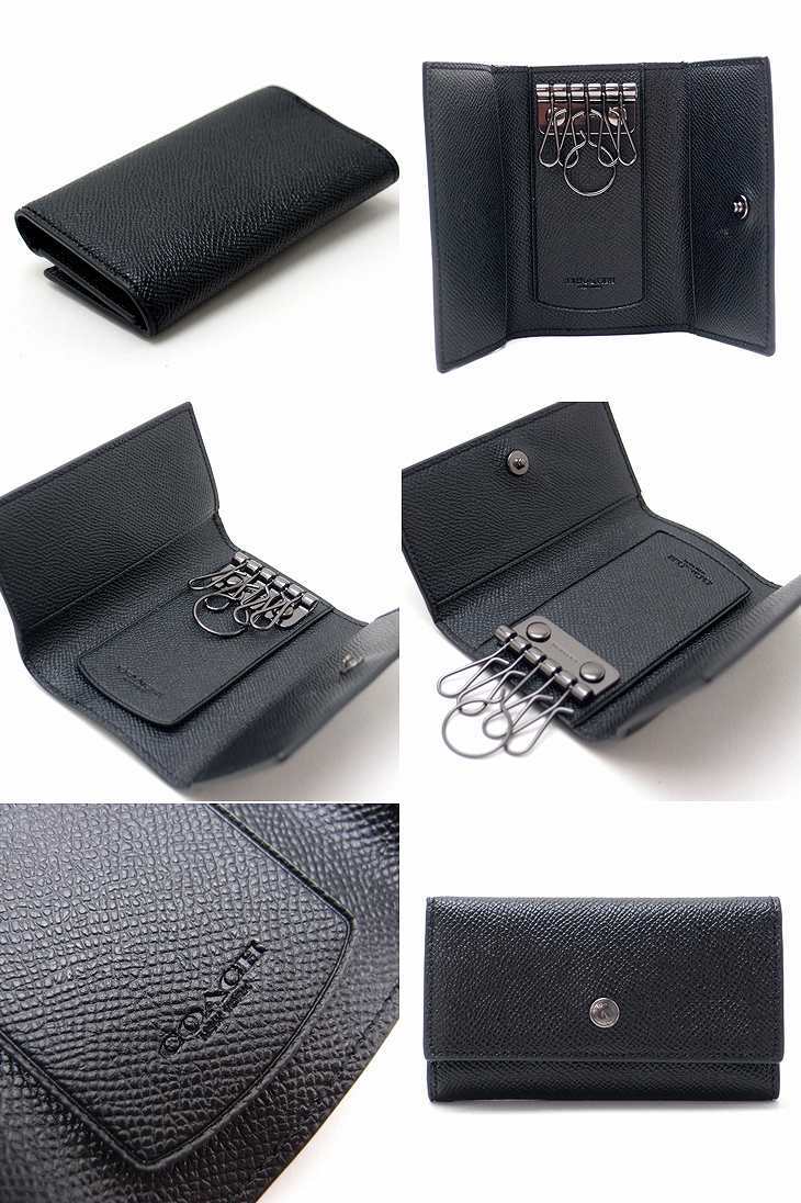 コーチ COACH メンズ キーケース キーリング 5連 シグネチャー