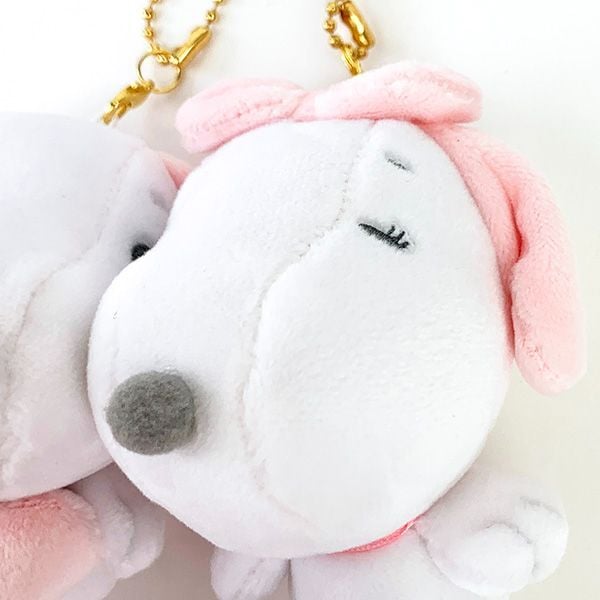 スヌーピー ベル マスコット キーチェーン Belle 女の子 茶色 レア