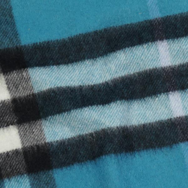 バーバリー BURBERRY マフラー チェック ブルー 青 メンズ レディース