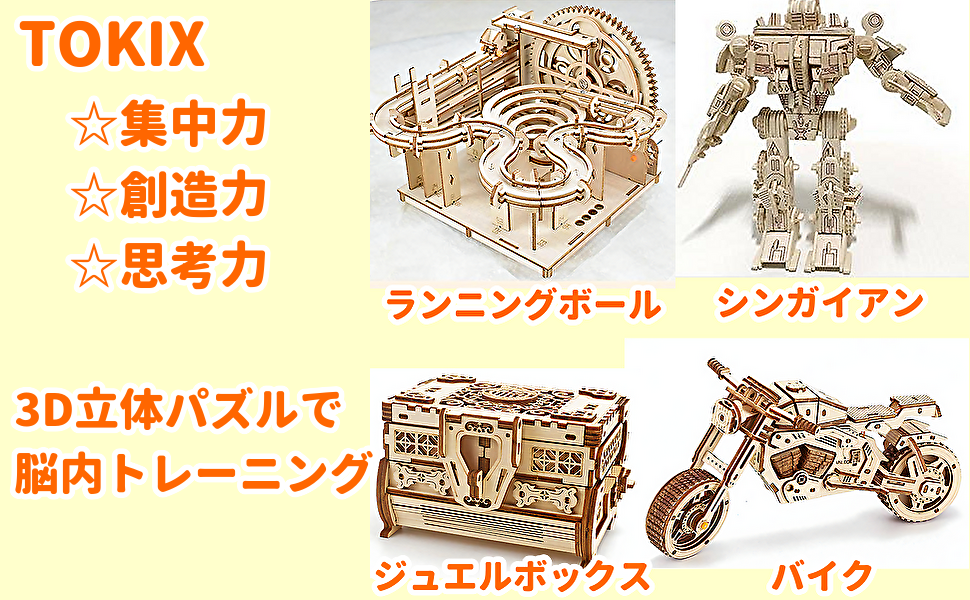 TOKIX 立体パズル大人 立体パズル木製 組立パズル 組立パズル大人 木製