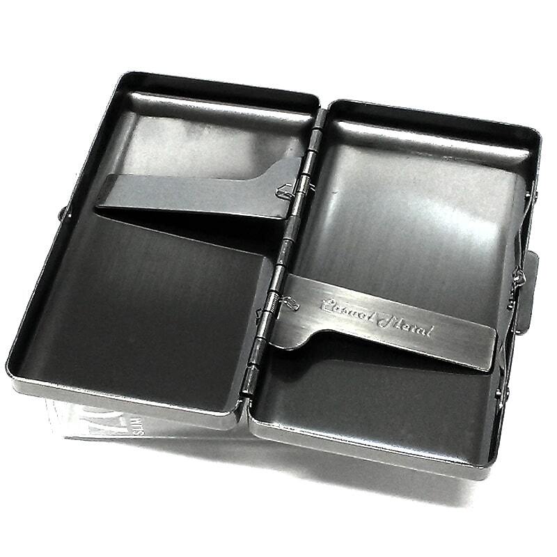 シガレットケース 手巻きたばこ 70mm 12本収納 ブラックサテン タバコ