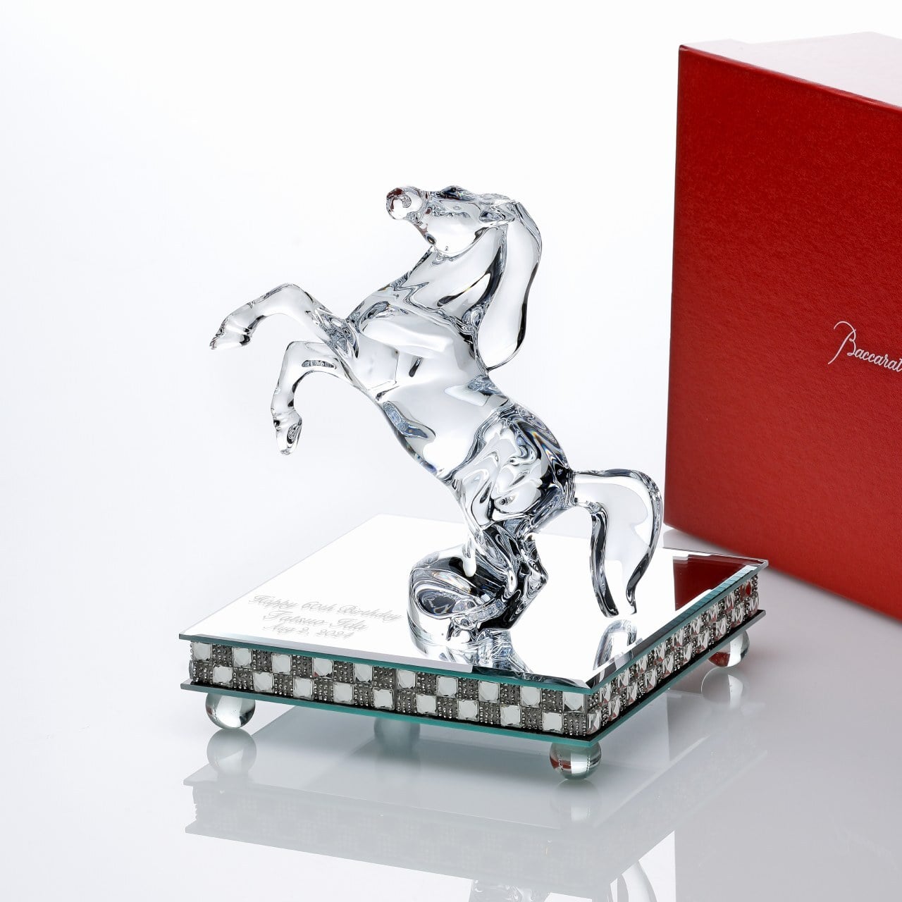 ほぼ新品】Baccarat バカラ 馬 マレンゴ クリア 37cm 箱入 楽天市場