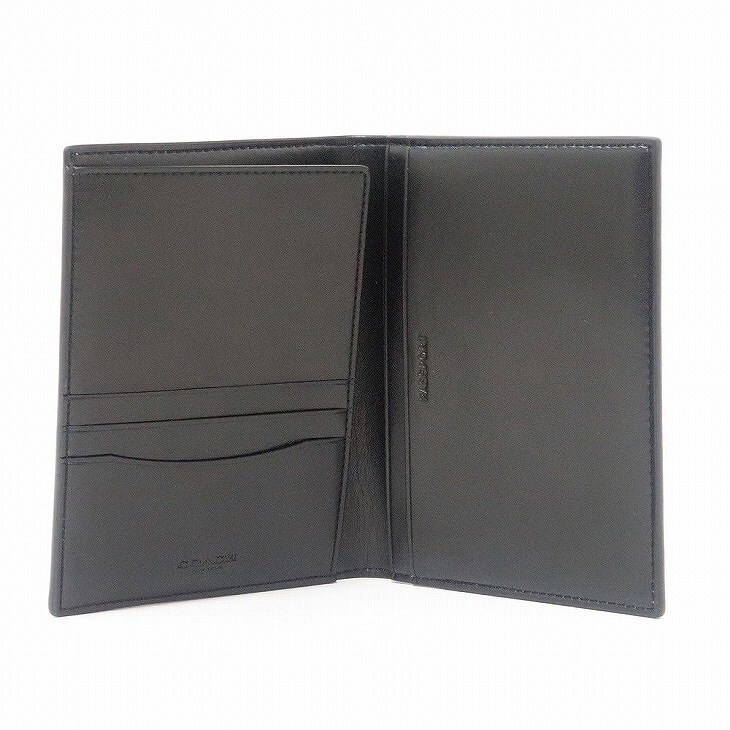 コーチ COACH メンズ パスポートケース レザー シグネチャー