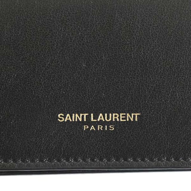 サンローラン SAINT LAURENT 財布 レザー ミニ財布 コンパクト財布 三