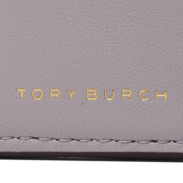 トリーバーチ 二つ折り財布 フレミング ミニ財布 グレー レディース