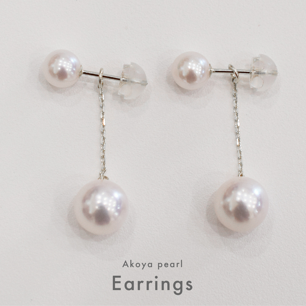 5.5-6mm 7.5-8mm アコヤ ベビーパール ダブルパール ピアス あこや真珠