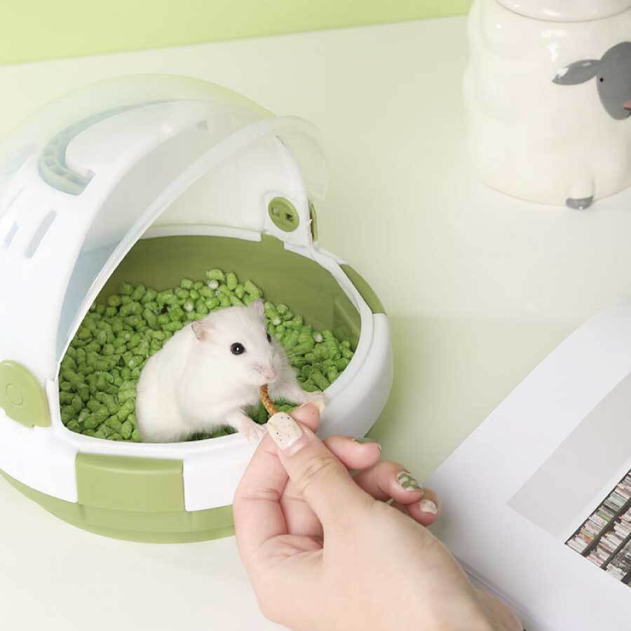 ハムスターケージ プラスチック UFO型 かわいい 給餌ケージ モルモット