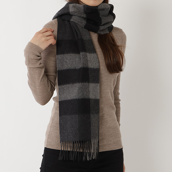 バーバリー マフラー グレー メンズ レディース BURBERRY 8015551