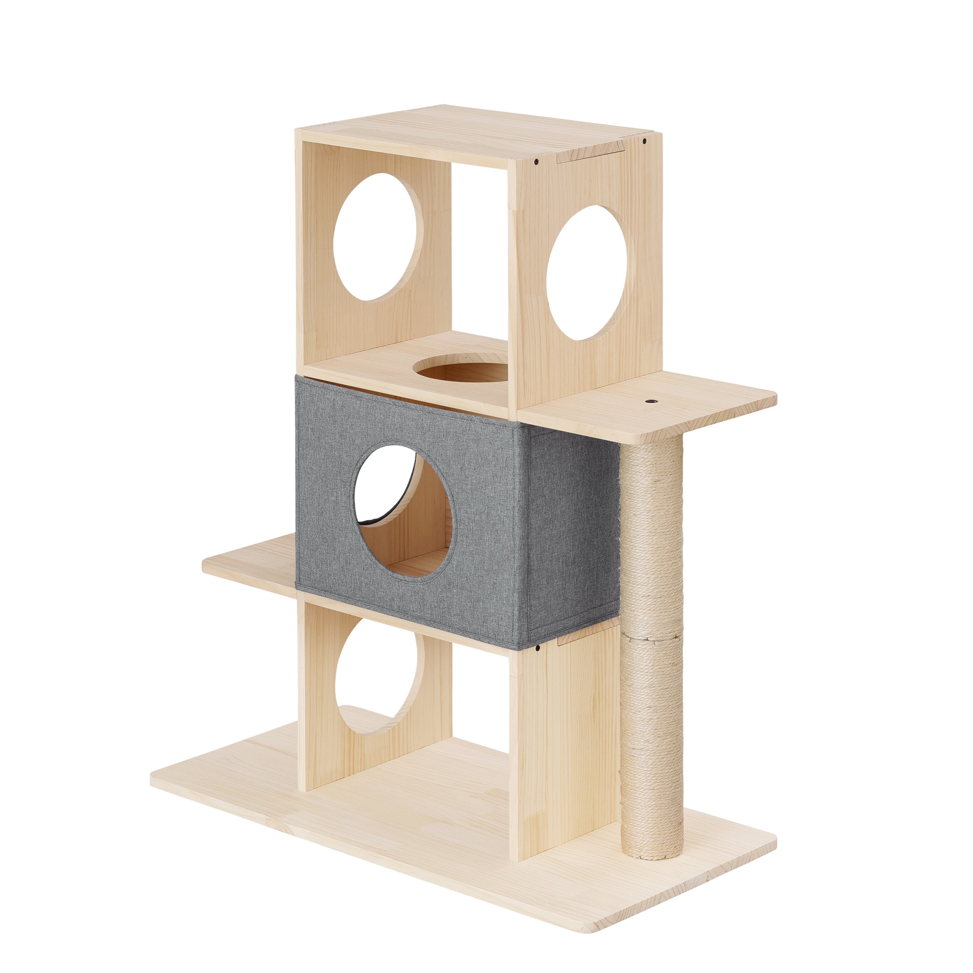 M2942-88-56】キャットタワー 据え置き 高さ135cm 組み立て簡単 【公式