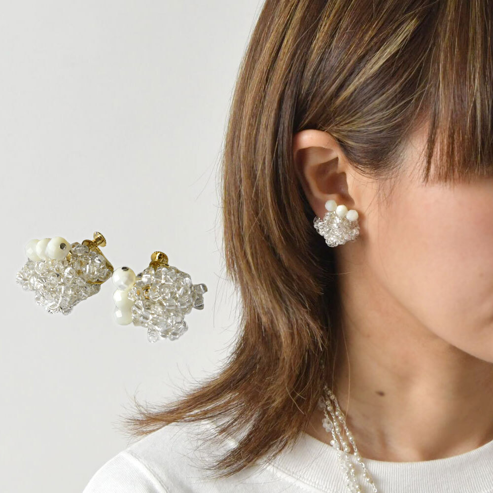 CO＊STARRING コ・スターリング】マザーオブパール イヤリング (24-2