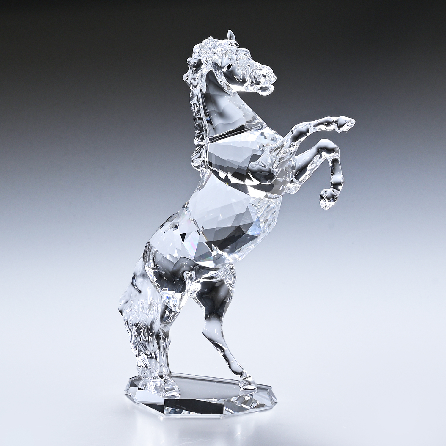 ガラス製馬の彫刻 インテリア装飾