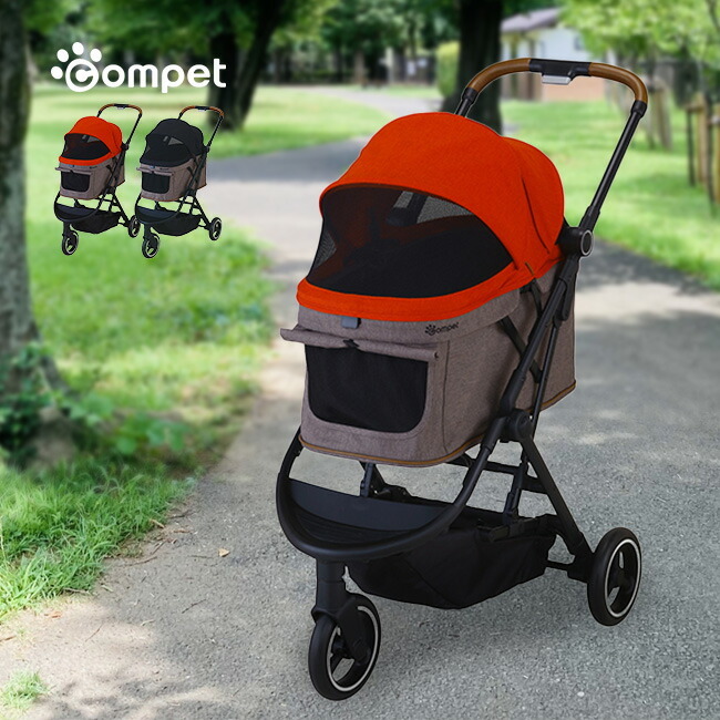 コムペット ルルテイル [ペット カート 3輪 折り畳み ワンタッチ 小型