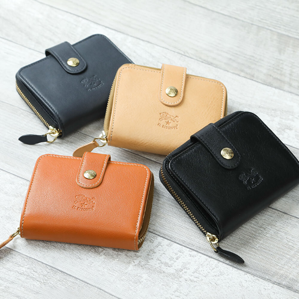 30日返品保証】送料無料 イルビゾンテ IL BISONTE 財布 二つ折り財布