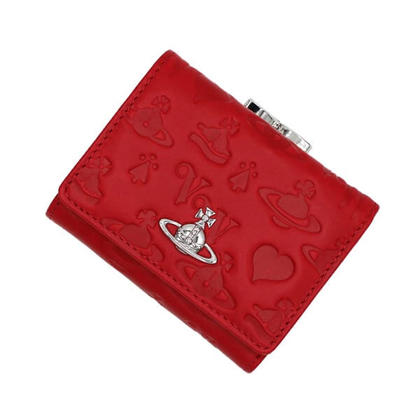 Vivienne Westwood 赤 エナメル 三つ折り財布 ヴィヴィアンウエスト