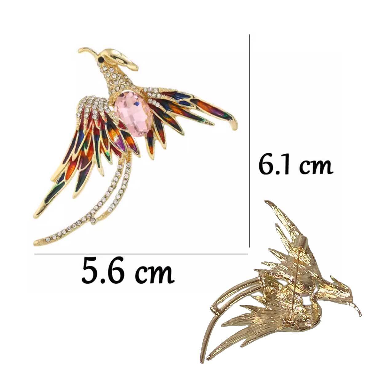 鳳凰 ブローチ 開運 風水 幸運 鳥 金運アップ コート ピン