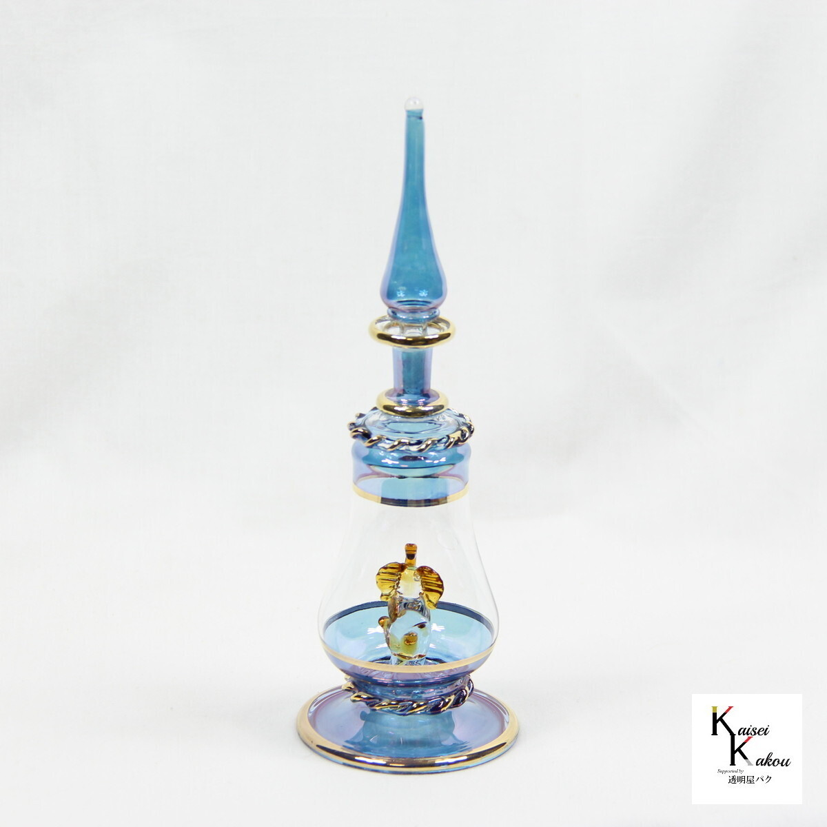 エジプトボトル アニマル ブルーパープル系 象』エジプシャンボトル