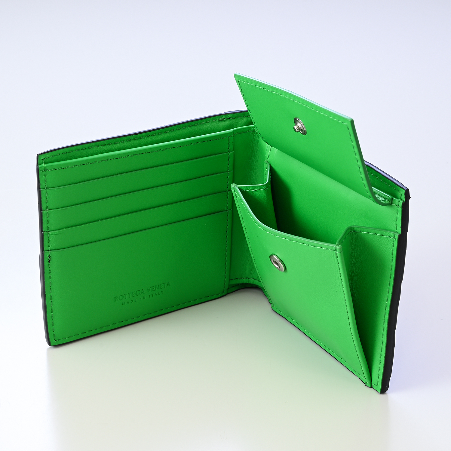 あ*お様 BOTTEGA VENETA 二つ折り財布 小売 ダークグリーン あ*お様