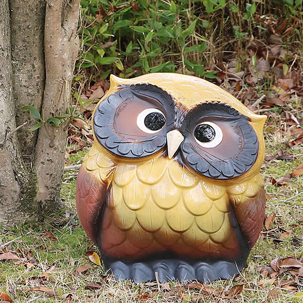 信楽焼 選べる3色 フクロウ 置物 縁起物 ふくろう 14号首かしげ fu