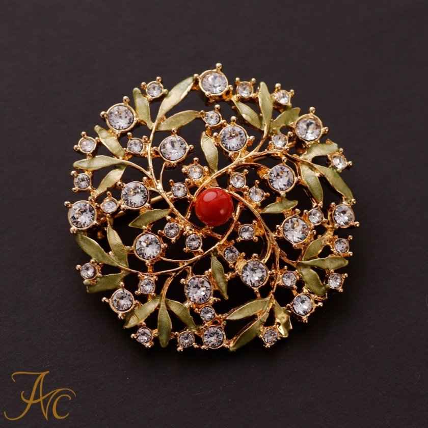 721 本珊瑚 赤珊瑚 ヴィンテージ ブローチ 8点セット アクセサリー