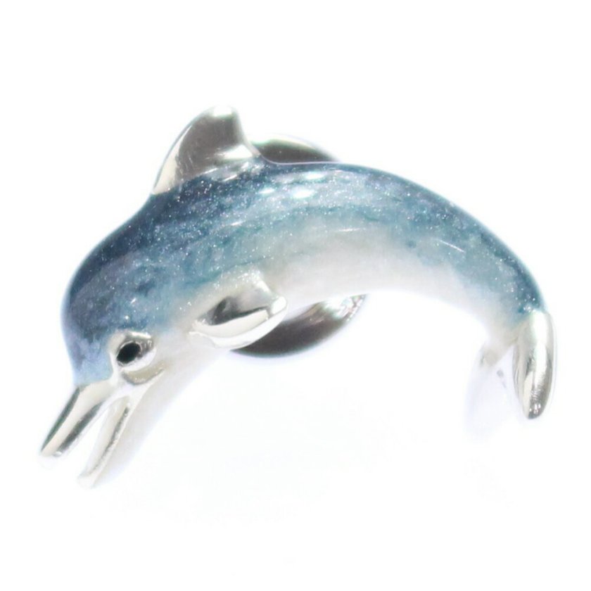 SATURNO サツルノ イルカのタイタック ピンブローチ タイニーピン